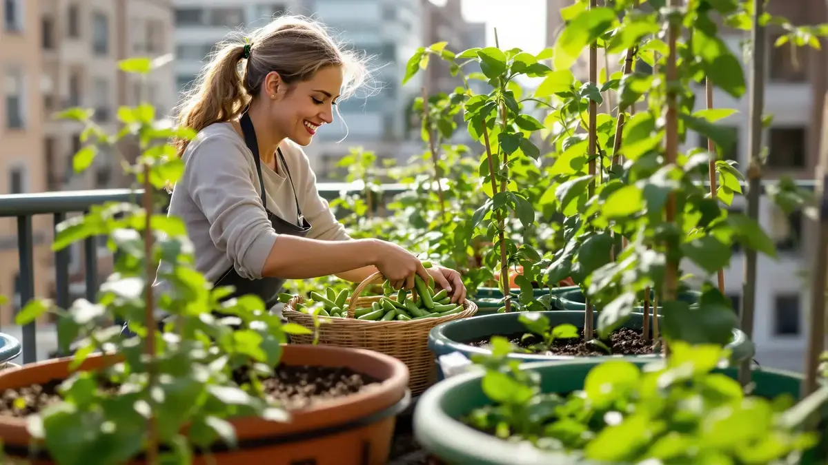 Haricots verts in pot op het balkon deze methode om nu toe te passen voor een doorlopende oogst de hele zomer