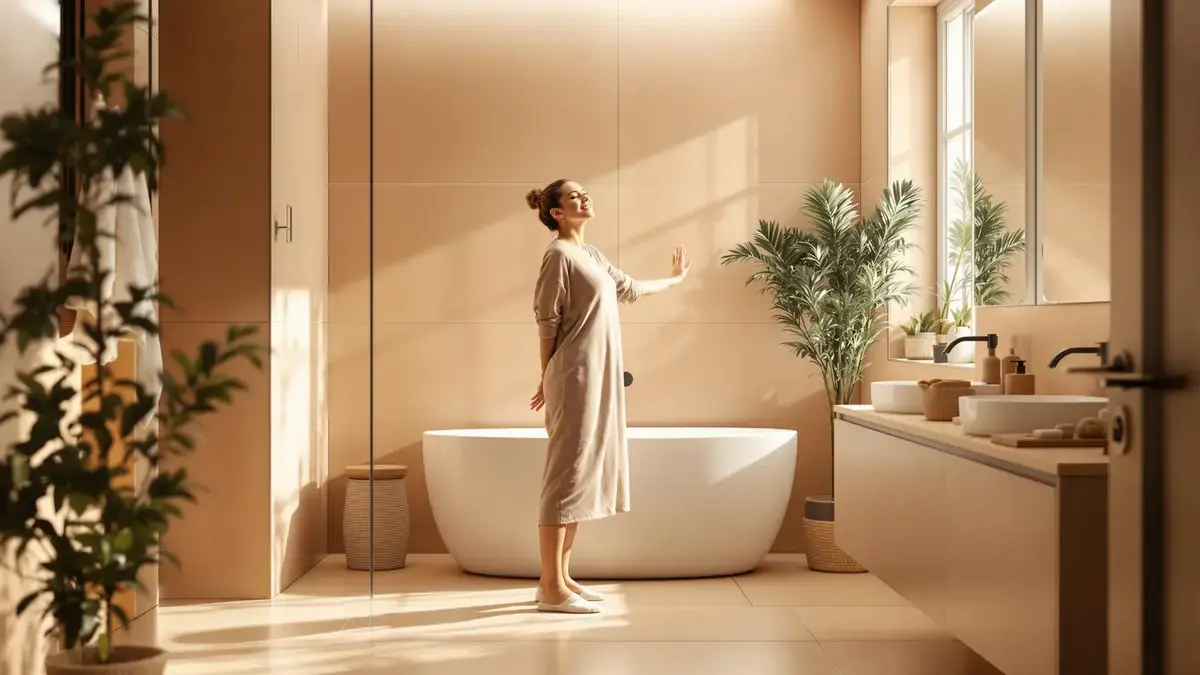 Het verlaten van deze trendy kleur in de badkamer is een onderschatte fout die uw ruimte in 2026 zwaarder maakt